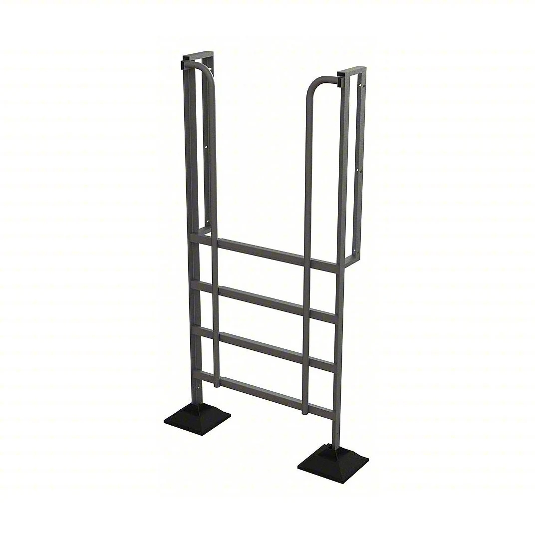 Tri-Arc 5-Step Aluminum Rolling Ladder, 50" top step, 500 lb capacity