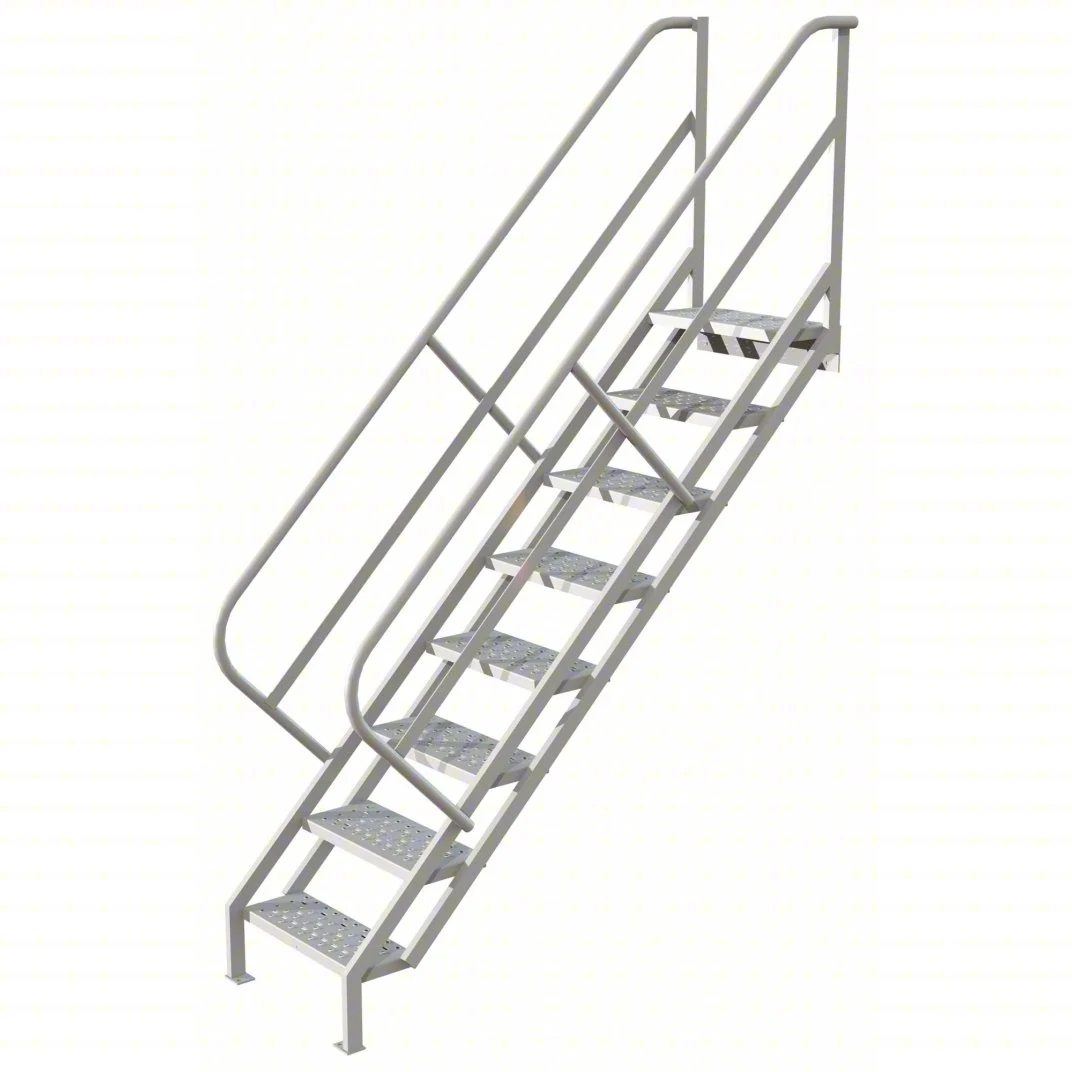 Tri-Arc 8-Step Stair Unit, 24" wide, 10" top step, 24" wide steps, 450 lb capacity