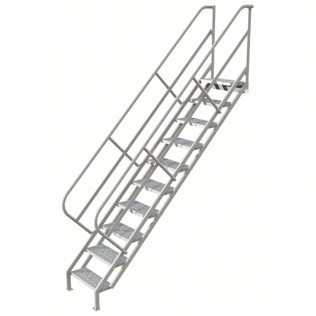 Tri-Arc 10-Step Stair Unit, 24" wide, 10" top step, 24" wide steps, 450 lb capacity