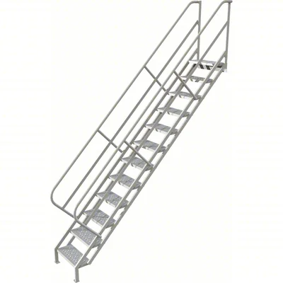 Tri-Arc 12-Step Stair Unit, 24" wide, 10" top step, 24" wide steps, 450 lb capacity