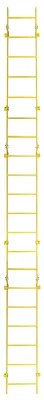 Tri-Arc 20-Step Fixed Ladder, walk-through, 350 lb capacity, yellow — view 3