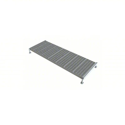 Tri-Arc Welded 1-Step Rolling Ladder, 71" base, 71" top step, 24" wide steps, 24" wide platform, 800 lb capacity, serrated tread