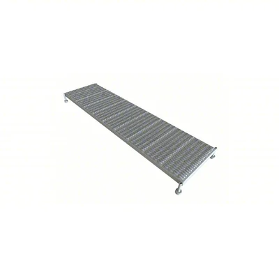 Tri-Arc Welded 1-Step Rolling Ladder, 97" base, 97" top step, 24" wide steps, 24" wide platform, 800 lb capacity, serrated tread