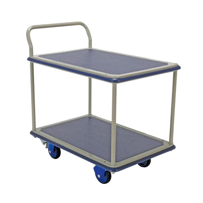 Vestil TRS-2434-2-FB Steel Truck Double Deck with Brake