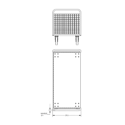 Cage Cart F80118VCRD, 1,600 lb. Capacity