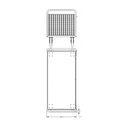 Cage Cart F80119VCBL, 1,600 lb. Capacity