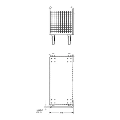 Valley Craft Gray 4-Sided Cage Cart 48x24x37 1,600 lbs. BP 2