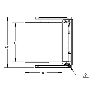 Box Dumper F80184A4, 2,000 lb. Capacity