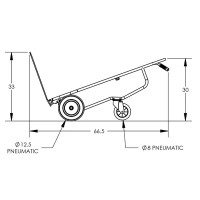 Hand Truck F80233C7, 600 lb. Capacity