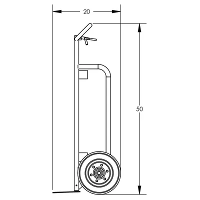 Hand Truck F81303A9, 600 lb. Capacity