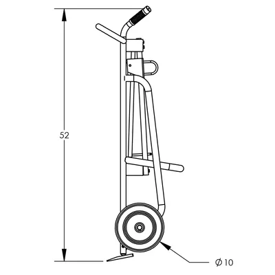 Drum Hand Truck F81770A3, 1,000 lb. Capacity