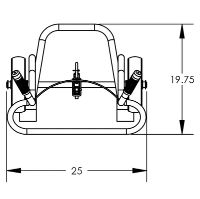 Drum Hand Truck F81895A3C, 1,000 lb. Capacity