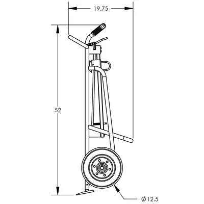 Drum Hand Truck F82025A4, 1,000 lb. Capacity