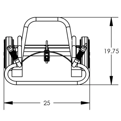 Drum Hand Truck F82150A1F, 1,000 lb. Capacity