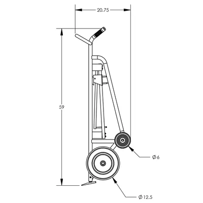 Drum Hand Truck F82175A2, 1,000 lb. Capacity