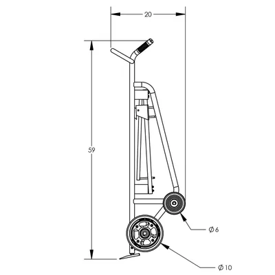 Drum Hand Truck F82425A0, 1,000 lb. Capacity