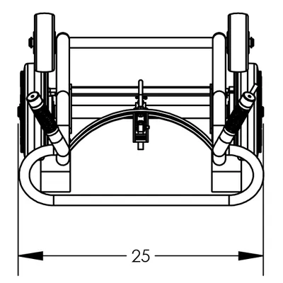 Drum Hand Truck F82425A0C, 1,000 lb. Capacity
