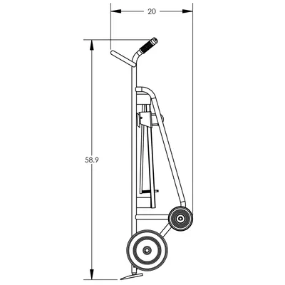 Drum Hand Truck F82845A2P, 1,000 lb. Capacity