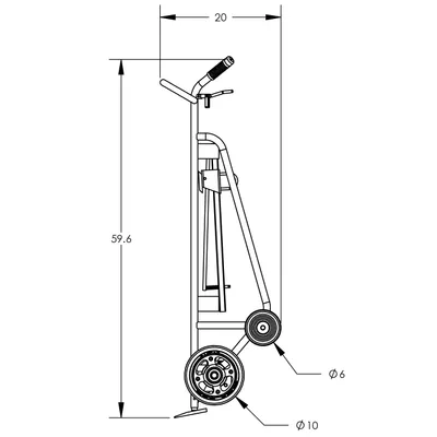 Drum Hand Truck F83450A6C, 1,000 lb. Capacity