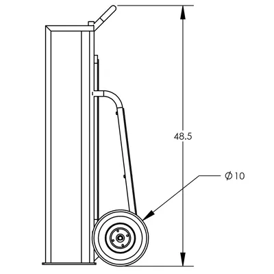 Hand Truck F83665A7, 600 lb. Capacity