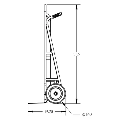 Hand Truck F83971A6, 600 lb. Capacity