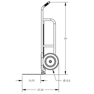 Hand Truck F84727A1, 1,000 lb. Capacity