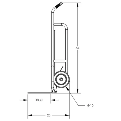 Hand Truck F84752A9, 1,000 lb. Capacity