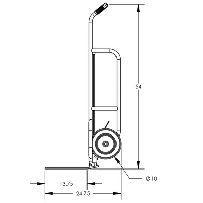 Hand Truck F84793A0, 1,000 lb. Capacity