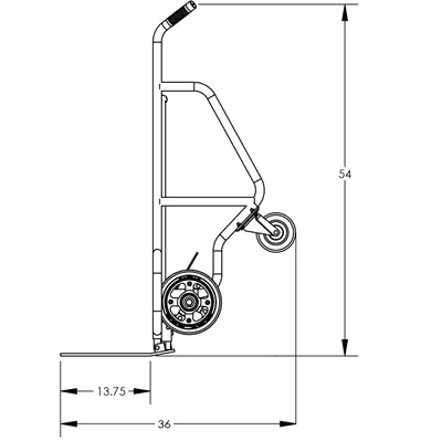 Hand Truck F84802A9, 1,000 lb. Capacity