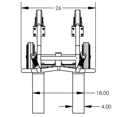 Hand Truck F84802A9, 1,000 lb. Capacity