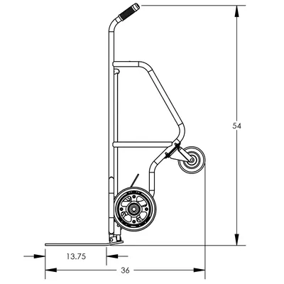 Hand Truck F84813A6, 1,000 lb. Capacity