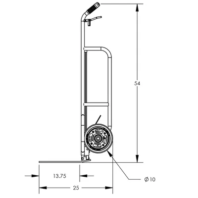 Hand Truck F84883A1, 1,000 lb. Capacity