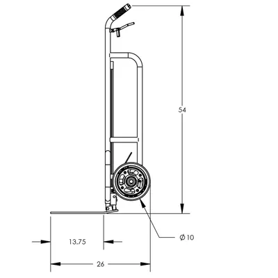 Hand Truck F84892A0, 1,000 lb. Capacity