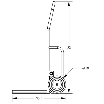Hand Truck F85882A3TF, 800 lb. Capacity