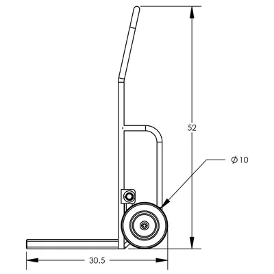 Hand Truck F86182A4TF, 800 lb. Capacity