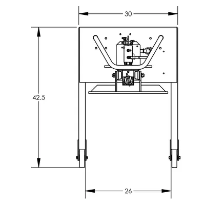 Lift & Stacker Semi-Powered F87040B4, 800 lb. Capacity