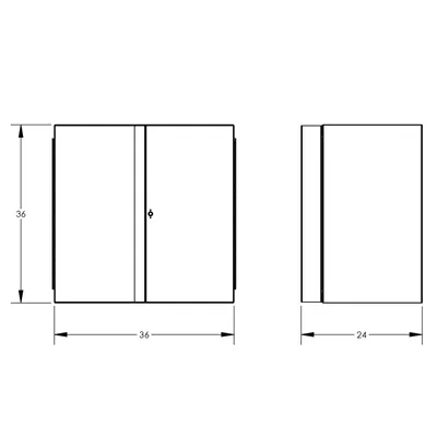 Cabinet F87459A8, 36"x24"x36"