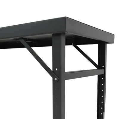 Steel Work Table F87858A2, 2,000 lb. Capacity Corner View