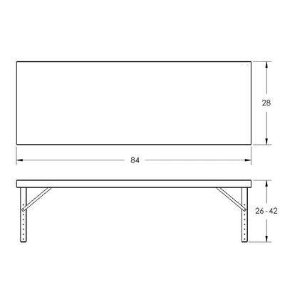 Steel Work Table F87866A4, 2,000 lb. Capacity