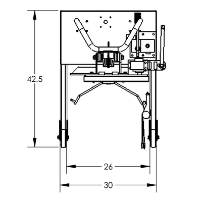 Drum Lift & Rotator F88564B8, 800 lb. Capacity