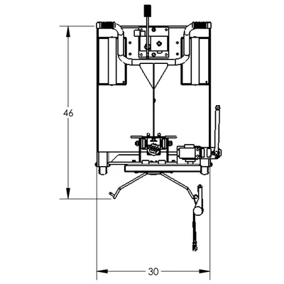Drum Lift & Rotator F88581B7, 800 lb. Capacity