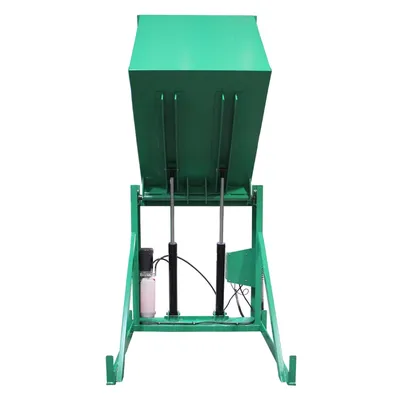 Valley Craft Green Box Dumper, 6,000 lb., 72 Dump Height, 51 x 48 Chute Rear View