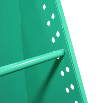 Valley Craft Green Box Dumper, 230V 6,000 lb. 48 Dump Height, 51 x 48 Chute Close Up View