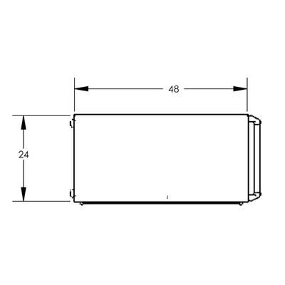 Security Cart F89062VCBL, 2,000 lb. Capacity