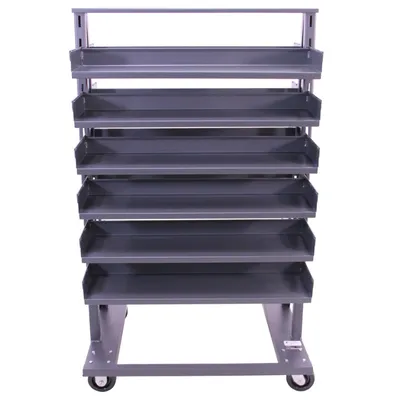 Valley Craft Heavy Duty A-Frame Cart (12) Trays 38x30x63 2,500 lbs. Front Racks