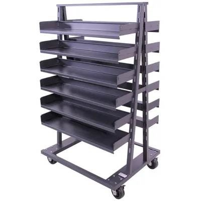 Valley Craft Heavy Duty A-Frame Cart (12) Trays 38x30x63 2,500 lbs. Front Side
