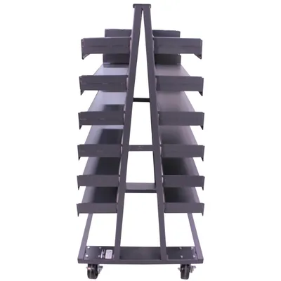 Valley Craft Heavy Duty A-Frame Cart (12) Trays 38x30x63 2,500 lbs. Side