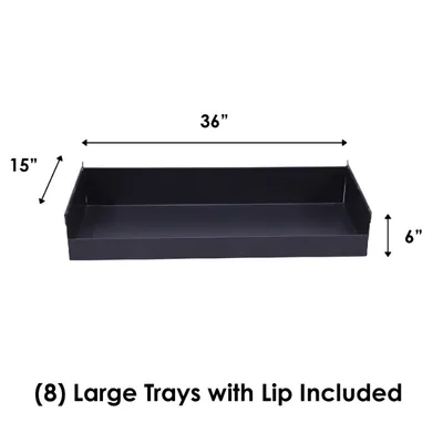 Valley Craft Heavy Duty A-Frame Cart (12) Trays With Lip 38x30x63 2,500 lbs. BP