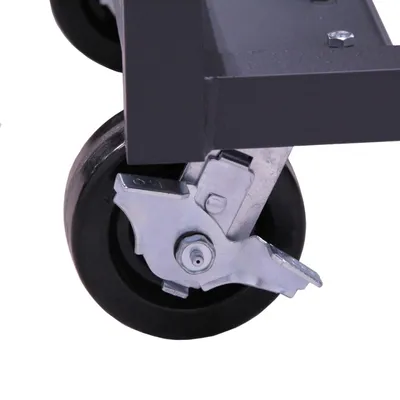 Valley Craft Heavy Duty A-Frame Cart (6) Trays With Lip 38x25x63 2,500 lbs. Casters