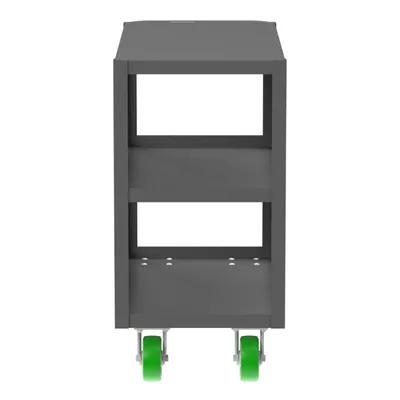 Valley Craft Gray 3-Shelf Flat Top Utility Cart, 36x18x36 2,000 lbs. Width View